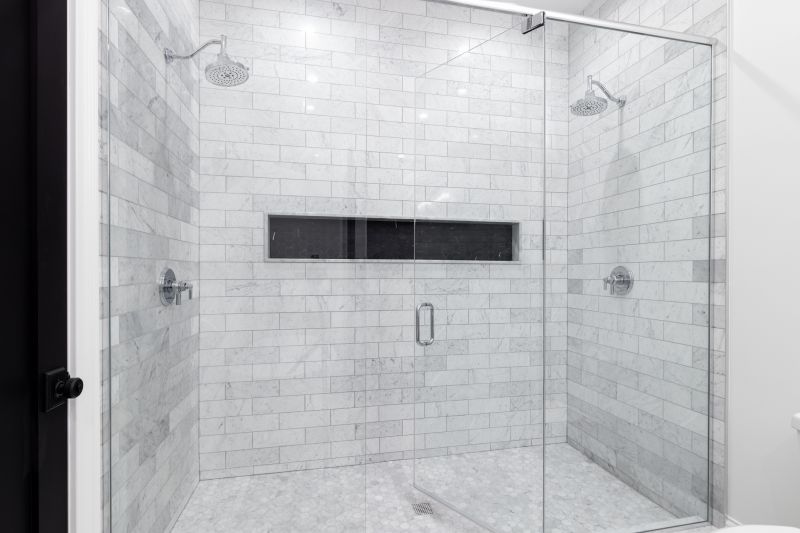Large Format Tile Shower Interior